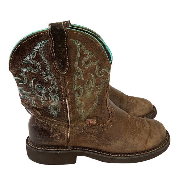 Justin Boots Shoes Justin Womens Gemma Brown Western Boot Poshmark